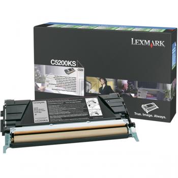 C5200KS / schwarz / original LEXMARK Toner schwarz / C5200KS / 1500 S.