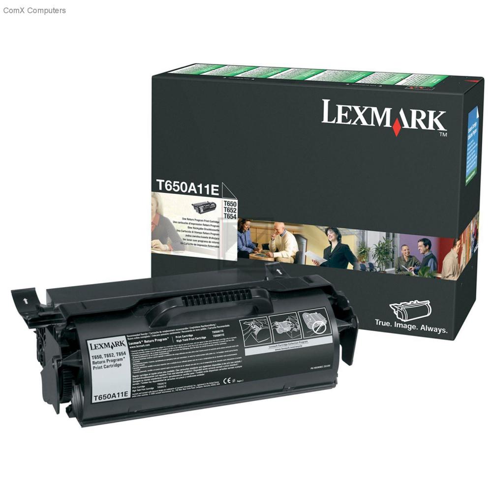 T650A11E / schwarz / original LEXMARK Toner schwarz / T650A11E / 7000 S.