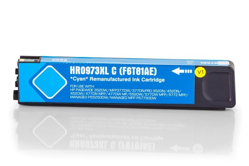 Refill Tinte Cyan für HP / F6T81AE / 110ml / 7.000 Seiten