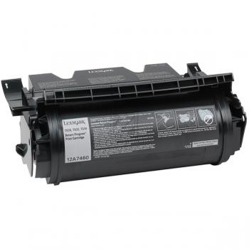 12A7460 / schwarz / original LEXMARK Toner schwarz / 12A7460 / 5000 S.