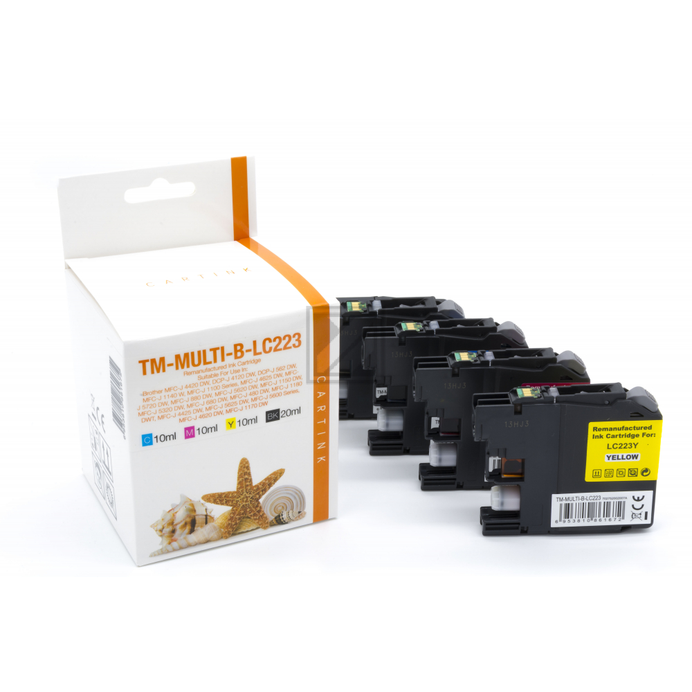 Alternativ Tinte für Brother / LC223VALBP / BK14,6ml / C,M,Y9ml