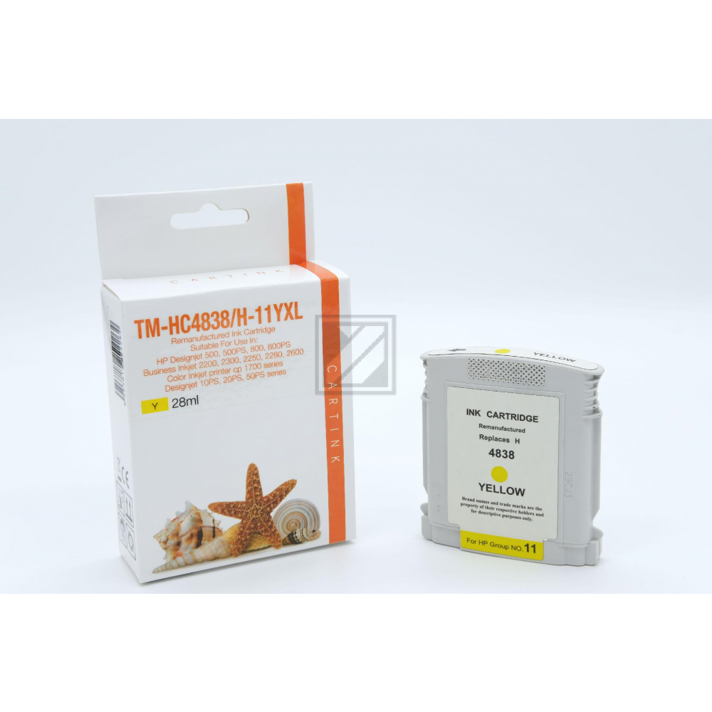 Refill Tinte Yellow für HP / C4838A / 28ml