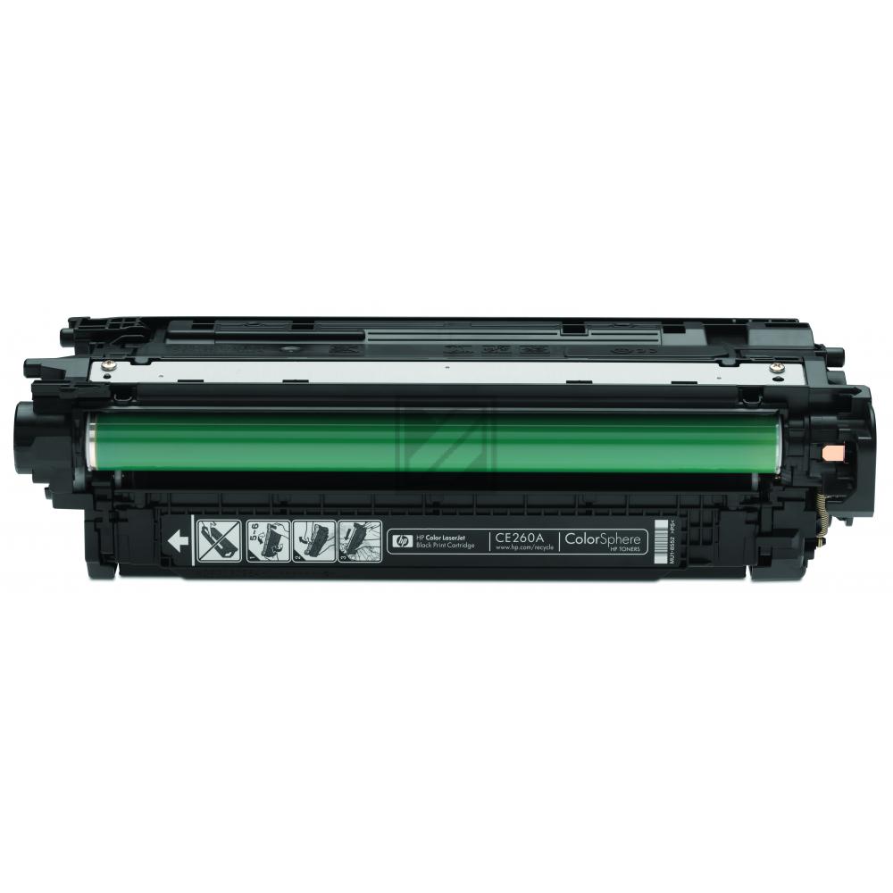 CE260A // 647A / schwarz / original HP Toner schwarz / CE260A / 8500 S.