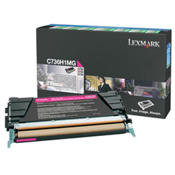 C736H1MG / magenta / original LEXMARK Toner magenta / C736H1MG / 10000 S.