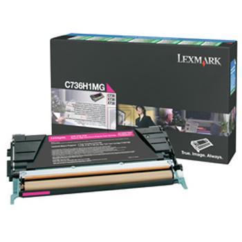 C736H1MG // Magenta // original // Toner f. Lexmar / C736H1MG / 10.000 Seiten