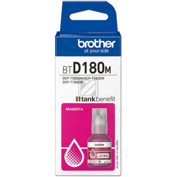 BTD180M / magenta / original Brother Tintenflasche / BTD180M / 5000 S. / 48.80 ml