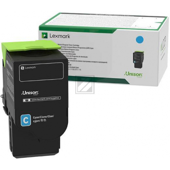 C242XC0 / cyan / original LEXMARK Toner cyan / C242XC0 / 3500 S.