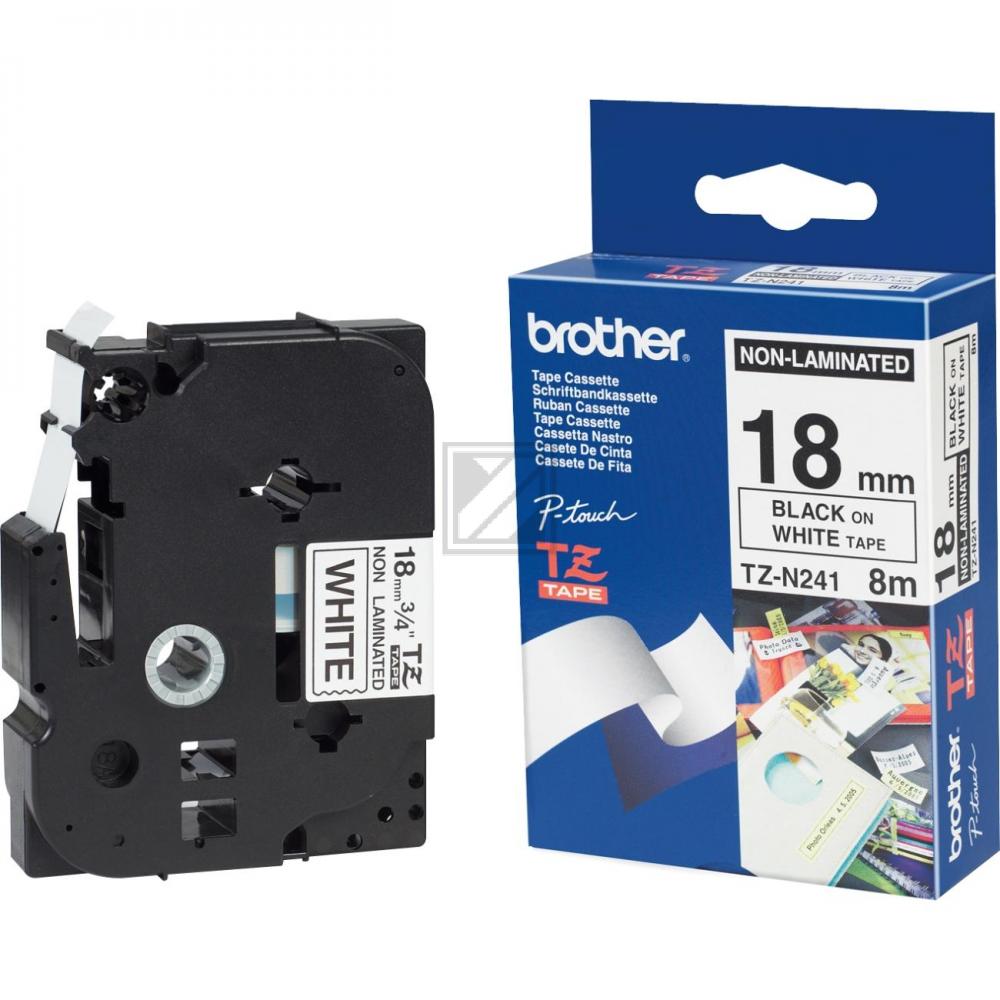 TZEN241 / schwarz / original BROTHER PTouch Farbband / TZEN241