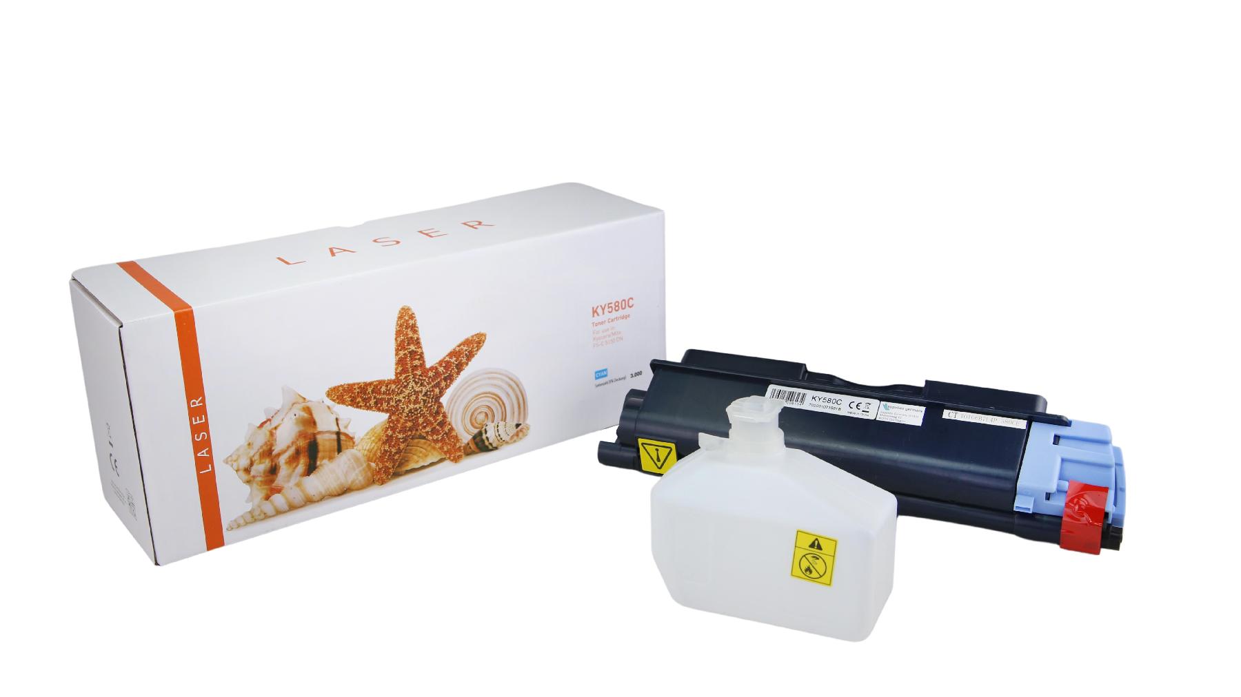 Alternativ Toner Cyan für Kyocera / TK580C / 3.000 Seiten