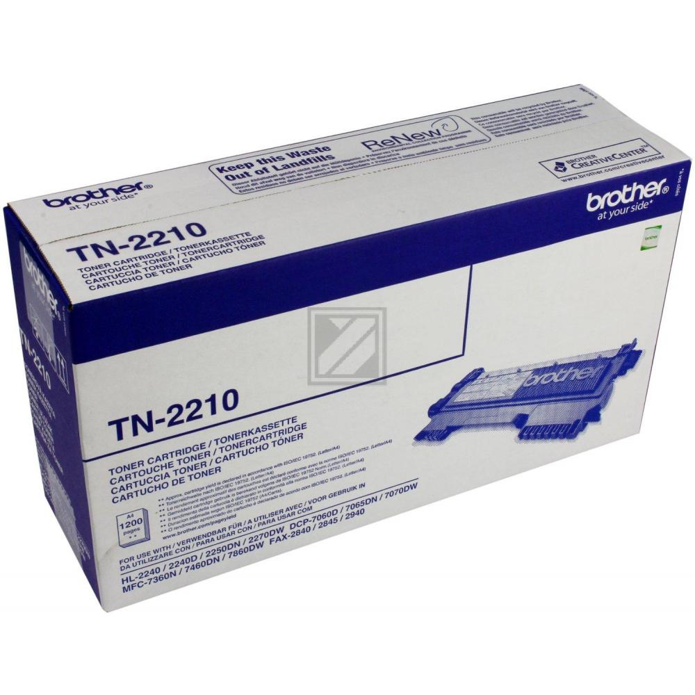 TN2210 / schwarz / original BROTHER Toner schwarz / TN2210 / 1200 S.
