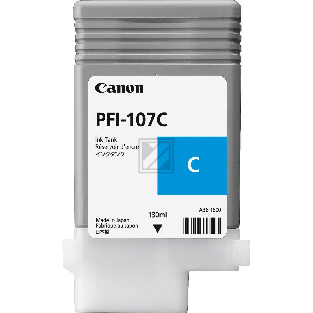 6706B001 // PFI107C / cyan / original CANON Tintenpatrone cyan / 6706B001 / 130.00 ml