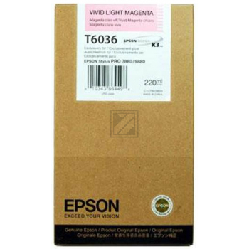 C13T603600 // T6036 / magenta / original EPSON Tintenpatrone magenta hell / C13T603600 / 220.00 ml