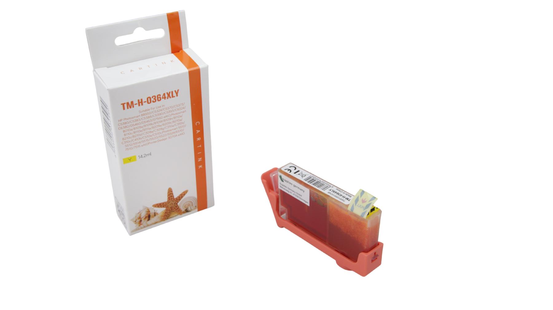 Alternativ Tinte Yellow für HP / CB325EE / 14,2ml / mit Chip