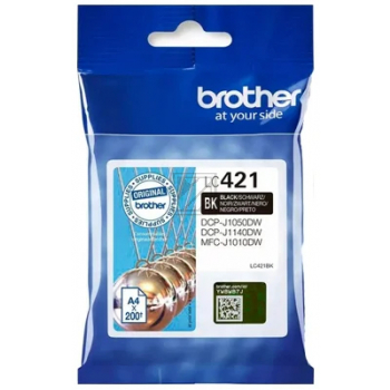 LC421Y / original BROTHER Tintenpatrone gelb / LC421Y / 200 S.