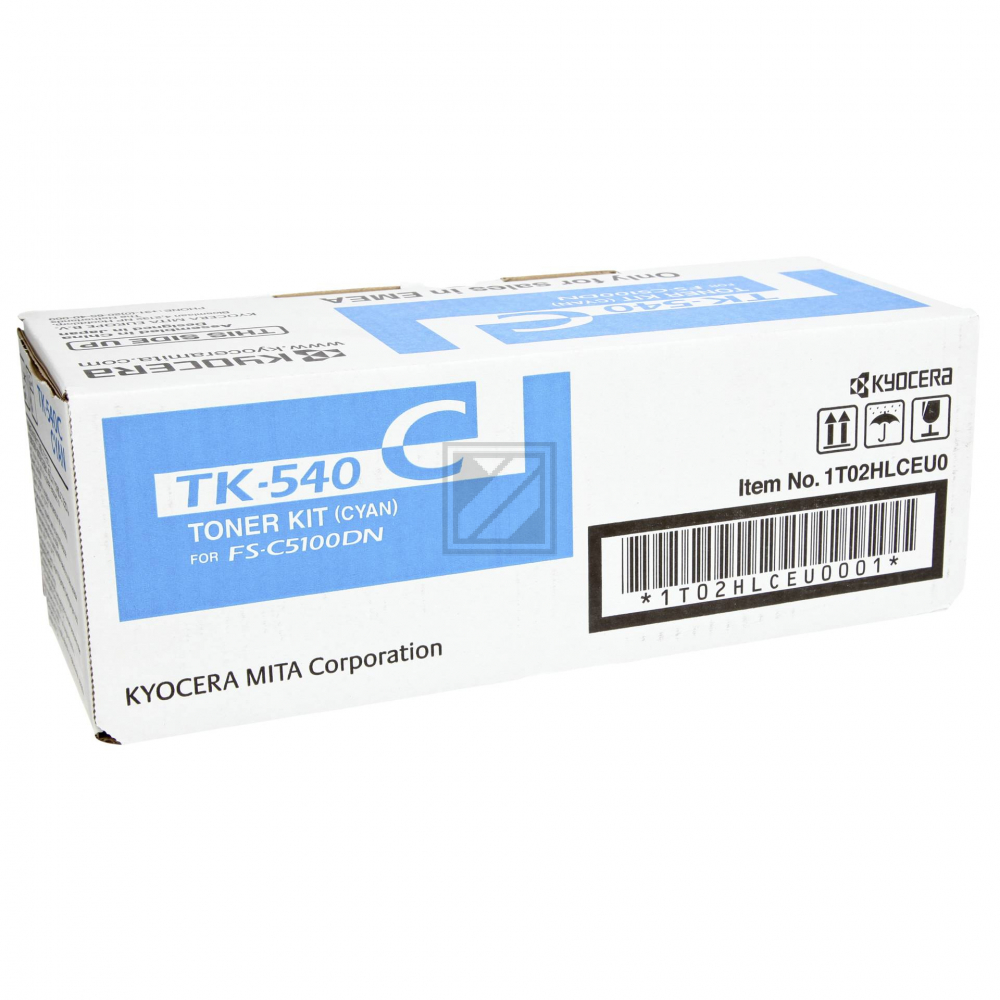 1T02HLCEU0 // TK540C / cyan / original KYOCERA Toner cyan / 1T02HLCEU0 / 4000 S.