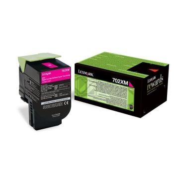 70C2XME // 702XM / magenta / original LEXMARK Toner magenta / 70C2XME / 4000 S.