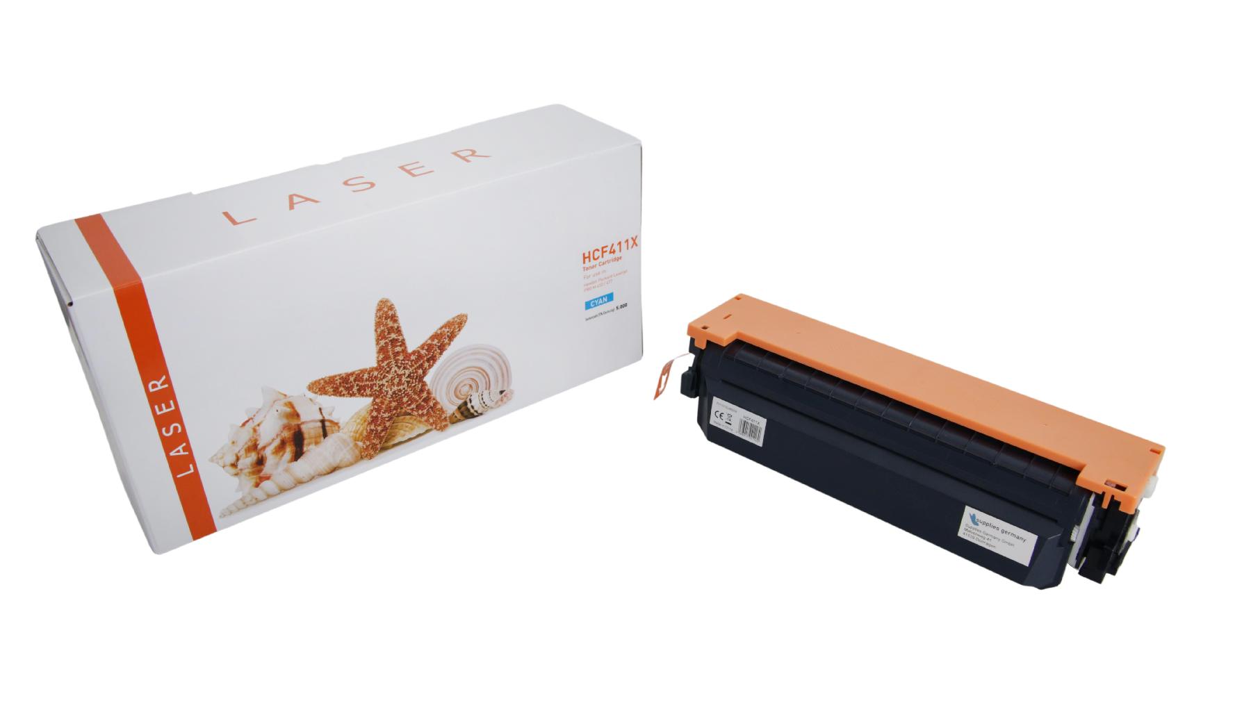 Alternativ Toner Cyan für HP / CF411X / 5.000 Seiten
