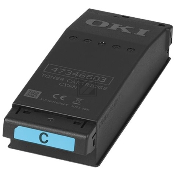 09006127 / cyan / original OKI Toner cyan / 09006127 / 6000 S.