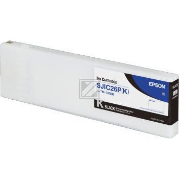 C33S020618 // SJIC26PK / schwarz / original EPSON Tintenpatrone schwarz / C33S020618 / 295.20 ml