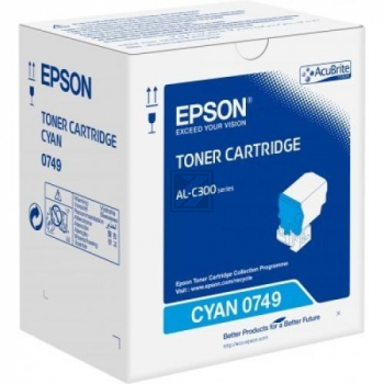 C13S050749 // 0749 / cyan / original EPSON Toner cyan / C13S050749 / 8800 S.