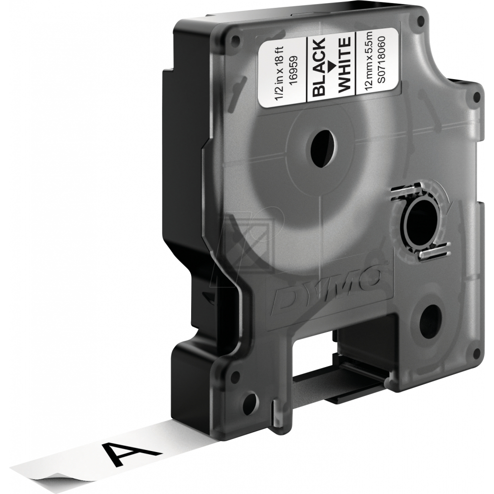 16959 // S0718060 / schwarz / original DYMO DirectLabelEtiketten / 16959