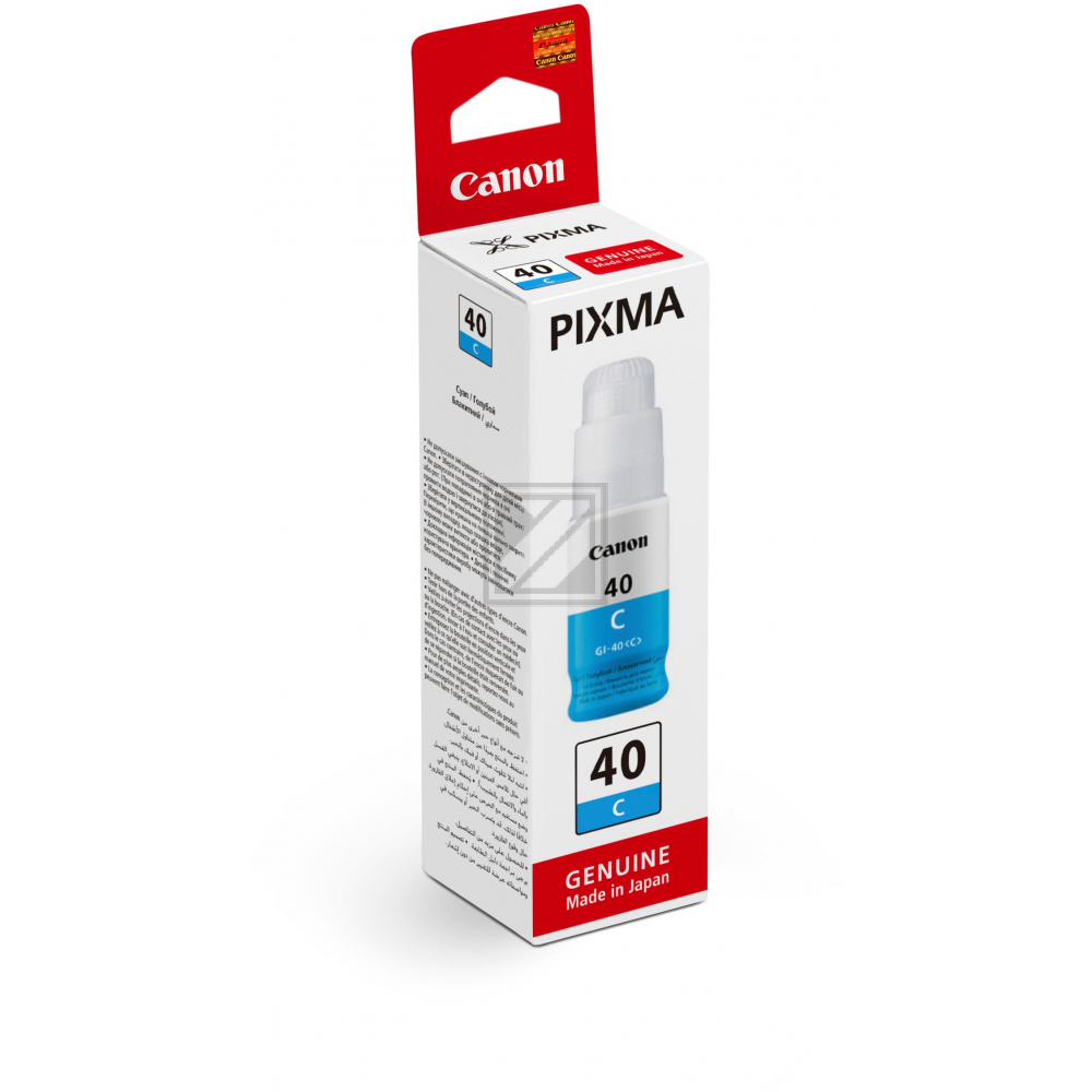 3400C001 // GI40C / cyan / original CANON Tintenflasche cyan / 3400C001 / 7700 S.