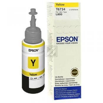 C13T67344A // T6734 / gelb / original EPSON Tintenflasche gelb / C13T67344A / 1800 S. / 70.00 ml