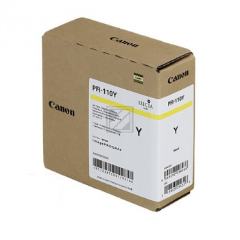 2367C001 // PFI110Y / original CANON Tintenpatrone gelb / 2367C001 / 110.00 ml
