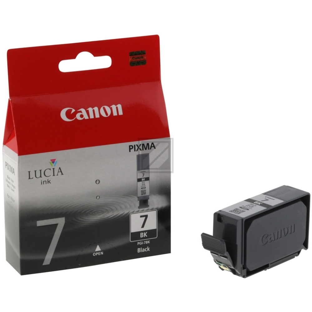 2444B001 // PGI7BK / schwarz / original CANON Tintenpatrone schwarz / 2444B001 / 570 S. / 25.00 ml