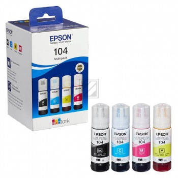 C13T00P640 // 104 / original EPSON Tintenpatrone MultiPack / C13T00P640 / 65.00 ml