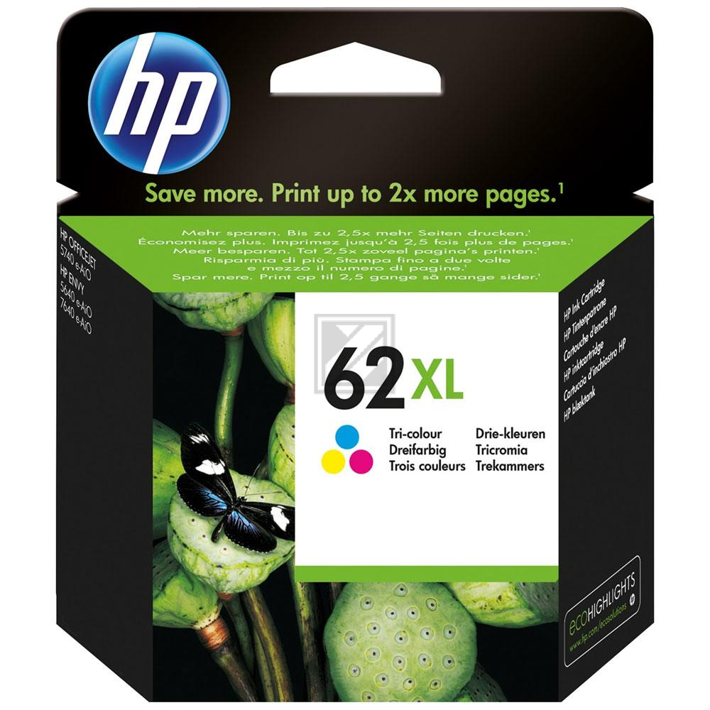 C2P07AE / Nr.62XLC Original Tinte Color für HP / C2P07AE / 415 Seiten