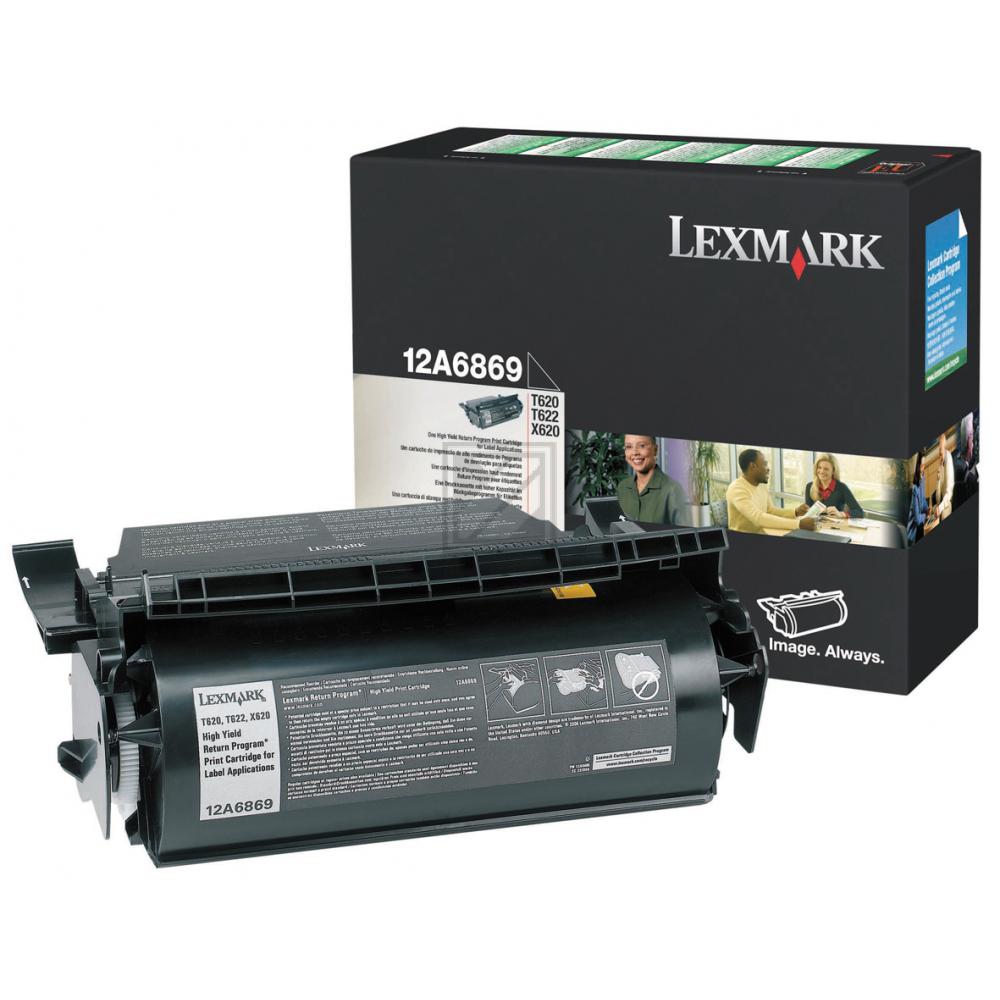 12A6869 / schwarz / original LEXMARK Toner schwarz / 12A6869 / 30000 S.