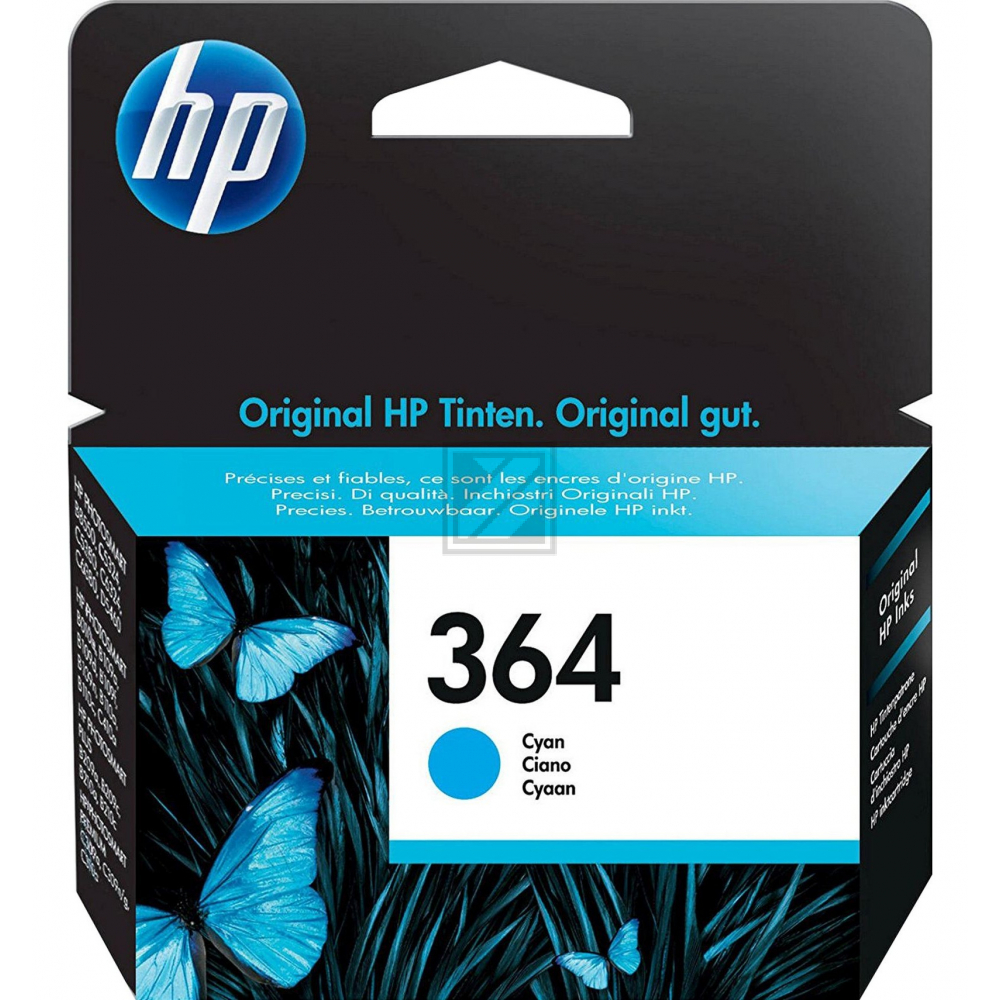 CB318EE // 364 / cyan / original HP Tintenpatrone cyan / CB318EE / 300 S. / 3.00 ml