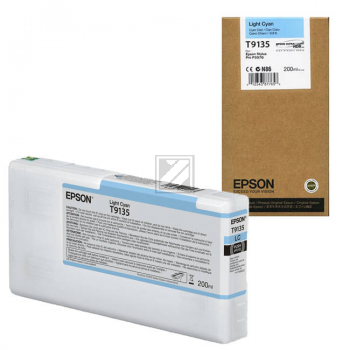 C13T913500 // T9135 / original EPSON Tintenpatrone cyan hell / C13T913500 / 200.00 ml