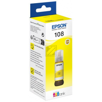 C13T09C44A // 108 / gelb / original EPSON Tintenflasche gelb / C13T09C44A / 70.00 ml