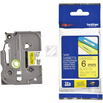 TZE611 / original BROTHER PTouch Farbband / TZE611