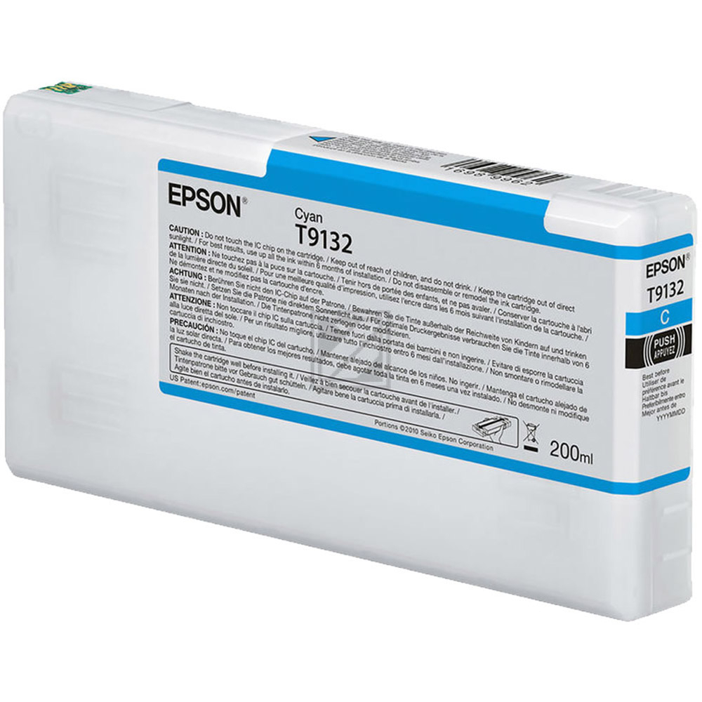 C13T913200 // T9132 / cyan / original EPSON Tintenpatrone cyan / C13T913200 / 200.00 ml