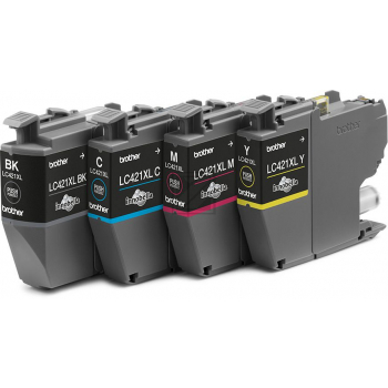 LC421XLVAL / original BROTHER Tintenpatrone MultiPack / LC421XLVAL / 500 S.