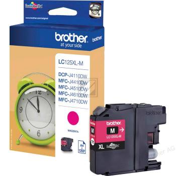 LC125XLM / magenta / original BROTHER Tintenpatrone magenta / LC125XLM / 1200 S. / 11.00 ml