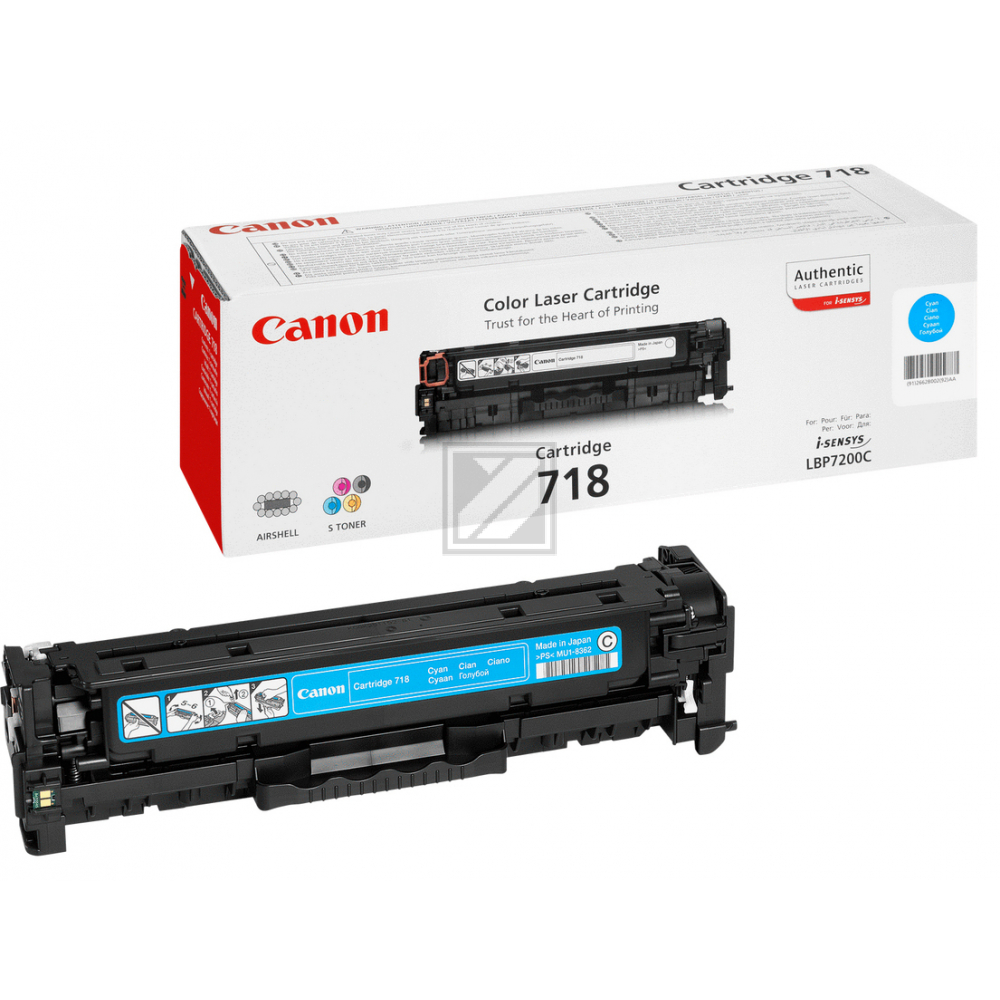 2661B002 // 718C / cyan / original CANON Toner cyan / 2661B002 / 2900 S.