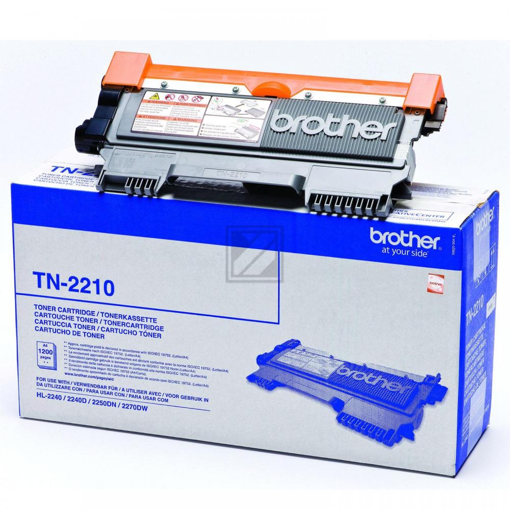 TN2210 / schwarz / original BROTHER Toner schwarz / TN2210 / 1200 S.
