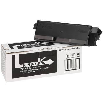 1T02KV0NL0 // TK590K / schwarz / original KYOCERA Toner schwarz / 1T02KV0NL0 / 7000 S.