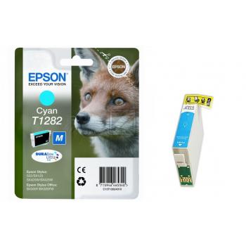 C13T12824012 // T1282 / cyan / original EPSON Tintenpatrone cyan / C13T12824012 / 175 S. / 3.50 ml