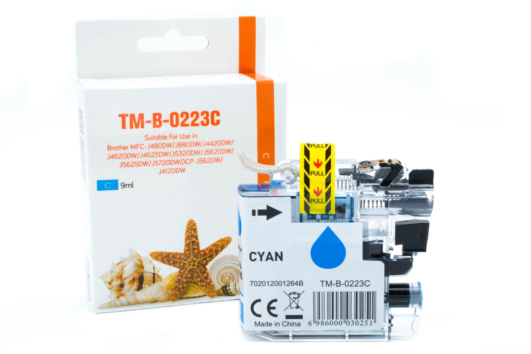 Alternativ Tinte Cyan für Brother / LC223C / 9ml