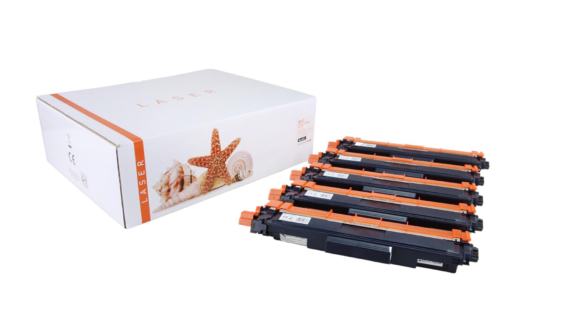 Alternativ Toner Black für Brot / TN247BK / 5x 3.000 Seiten