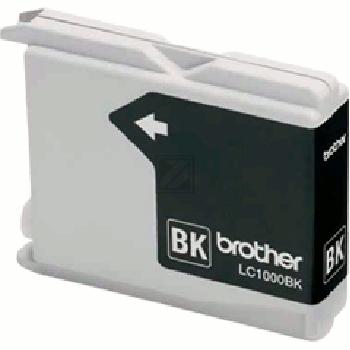 LC1000BK / schwarz / original BROTHER Tintenpatrone schwarz / LC1000BK / 500 S. / 18.60 ml