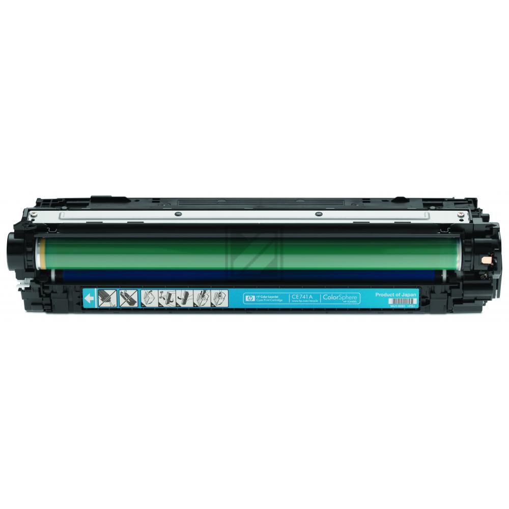 CE741A // 307A / cyan / original HP Toner cyan / CE741A / 7300 S.