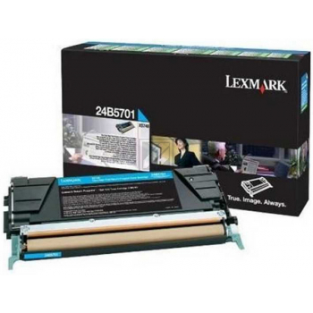 24B5701 / cyan / original LEXMARK Toner cyan / 24B5701 / 10000 S.