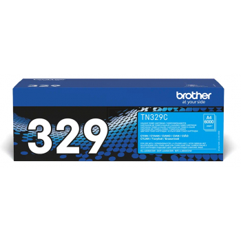TN329C / cyan / original BROTHER Toner cyan / TN329C / 6000 S.