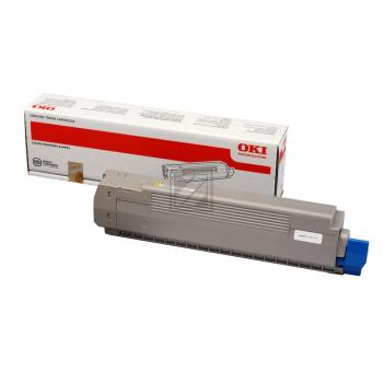 44643001 // Yellow //original // Toner f.Oki C801 / 44643001 / 7.300 Seiten